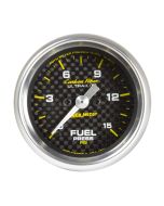 2-1/16" FUEL PRESSURE, 0-15 PSI, STEPPER MOTOR, CARBON FIBER
