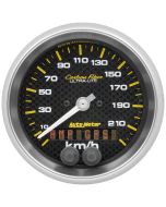 3-3/8" GPS SPEEDOMETER, 0-225 KM/H, CARBON FIBER