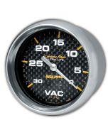 2-5/8" VACUUM, 0-30 IN HG, CARBON FIBER