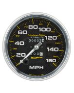 5" SPEEDOMETER, 0-160 MPH, CARBON FIBER