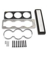 GAUGE CAGE, TRIPLE, 2-5/8", BLACK, MUSTANG 87-93 FOX