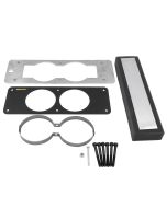 GAUGE CAGE, DUAL, 2-5/8", BLACK, MUSTANG 87-93 FOX