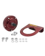 FUEL PRESSURE ISOLATOR KIT, FOR 15 PSI GAUGES, RED ANODIZED ALUMINUM, -4AN FITTINGS