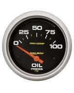 2-5/8" OIL PRESSURE, 0-100 PSI, AIR-CORE, PRO-COMP