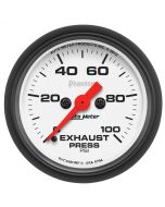 2-1/16" EXHAUST PRESSURE, 0-100 PSI, STEPPER MOTOR, PHANTOM