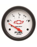 2-5/8" FUEL LEVEL, 0-90 Ω, ELEC, BOWTIE, Chevy Red Bowtie