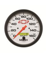 5" SPEEDOMETER, 0-160 MPH, CHEVY RED BOWTIE