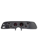 6 GAUGE DIRECT-FIT DASH KIT, CAMARO 70-78, DESIGNER BLACK