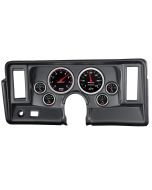 6 GAUGE DIRECT-FIT DASH KIT, NOVA 69-76, DESIGNER BLACK