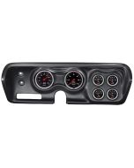 6 GAUGE DIRECT-FIT DASH KIT, B-BODY / CHRGR / GTX / ROAD RUNNER / SAT 71-74, DESIGNER BLACK