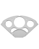 DIRECT FIT DASH PANEL, CHEVY CAR 55-56, 5 GAUGE, BILLET, FITS 3-1/8" & 2-1/16"