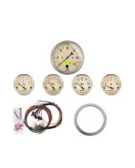 5 GAUGE DIRECT-FIT DASH KIT, CHEVY CAR 59-60, ANTIQUE BEIGE
