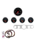 5 GAUGE DIRECT-FIT DASH KIT, MUSTANG 65-66, DESIGNER BLACK
