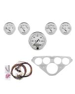 5 GAUGE DIRECT-FIT DASH KIT, CHEVY TRUCK 55-59, OLD TYME WHITE
