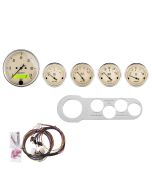 5 GAUGE DIRECT-FIT DASH KIT, CHEVY CAR 53-54, ANTIQUE BEIGE