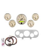5 GAUGE DIRECT-FIT DASH KIT, NOVA 62-65, ANTIQUE BEIGE
