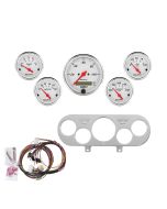 5 GAUGE DIRECT-FIT DASH KIT, NOVA 62-65, ARCTIC WHITE