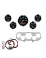 5 GAUGE DIRECT-FIT DASH KIT, NOVA 62-65, DESIGNER BLACK