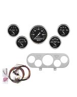 5 GAUGE DIRECT-FIT DASH KIT, NOVA 62-65, OLD TYME BLACK