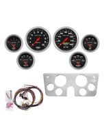 6 GAUGE DIRECT-FIT DASH KIT, CHEVY TRUCK 67-72, SPORT-COMP