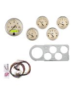 5 GAUGE DIRECT-FIT DASH KIT, FORD TRUCK 48-50, ANTIQUE BEIGE
