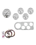 5 GAUGE DIRECT-FIT DASH KIT, FORD TRUCK 48-50, OLD TYME WHITE