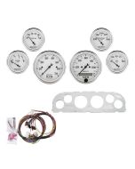 6 GAUGE DIRECT-FIT DASH KIT, CHEVY TRUCK 60-63, OLD TYME WHITE