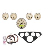 5 GAUGE DIRECT-FIT DASH KIT, CHEVY TRUCK 55-59, ANTIQUE BEIGE