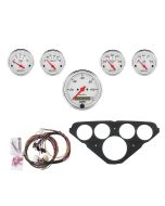 5 GAUGE DIRECT-FIT DASH KIT, CHEVY TRUCK 55-59, ARCTIC WHITE