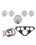 5 GAUGE DIRECT-FIT DASH KIT, CHEVY TRUCK 55-59, OLD TYME WHITE