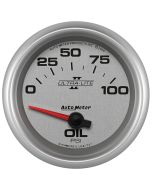 2-5/8" OIL PRESSURE, 0-100 PSI, AIR-CORE, ULTRA-LITE II