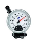 3-3/4" PEDESTAL tachometer, 0-10,000 RPM, WHITE, MOPAR