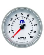 3-3/8" IN-DASH tachometer, 0-10,000 RPM, WHITE, MOPAR