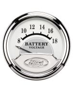 2-1/16" VOLTMETER, 8-18V, AIR-CORE, FORD MASTERPIECE