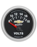 2-1/16" VOLTMETER, 18V, ELECTRIC, CHEVY GOLD BOWTIE