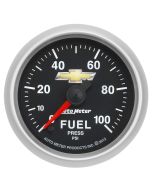 FUEL PRESS, 2-1/16", 100 PSI, DIGITAL STEPPER MOTOR, CHEVY GOLD BOWTIE
