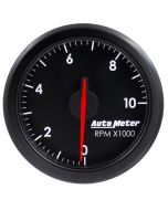 2-1/16" TACH, 0-10,000 RPM, AIR-CORE, AIRDRIVE, BLACK