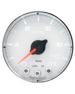 2-1/16" PYROMETER, 0-2000 °F, STEPPER MOTOR, SPEK-PRO, WHITE DIAL, CHROME BEZEL, FLAT ANTIGLARE LENS