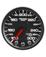 2-1/16" TRANSMISSION TEMPERATURE, 100-300 °F, STEPPER MOTOR, SPEK-PRO, BLACK DIAL, BLACK BEZEL, CLEAR LENS