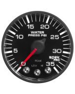 2-1/16" WATER PRESSURE, 0-35 PSI, STEPPER MOTOR, SPEK-PRO, BLACK DIAL, BLACK BEZEL, FLAT ANTIGLARE LENS