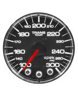 2-1/16" WATER TEMPERATURE, 100-300 °F, STEPPER MOTOR, SPEK-PRO, BLACK DIAL, CHROME BEZEL, FLAT ANTIGLARE LENS