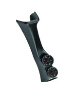 PILLAR KIT, 0-60 PSI/0-2000 °F, 08-10 FORD SUPERDUTY, SPEK-PRO, BLACK DIAL, BLACK BEZEL, FLAT ANTIGLARE LENS