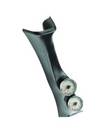 PILLAR KIT, 0-60 PSI/0-2000 °F, 08-10 FORD SUPERDUTY, SPEK-PRO, SILVER DIAL, CHROME BEZEL, CLEAR LENS