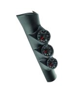 PILLAR KIT, 0-60 PSI/0-2000 °F/100-300 °F, 98-02 DODGE RAM, W/O SPEAKER, SPEK-PRO, BLACK DIAL, BLACK BEZEL, FLAT ANTIGLARE LENS