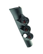 PILLAR KIT, 0-60 PSI/0-2000 °F/100-300 °F, 98-02 DODGE RAM, W/ SPEAKER, SPEK-PRO, BLACK DIAL, BLACK BEZEL, FLAT ANTIGLARE LENS