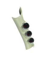 PILLAR KIT, 0-60 PSI/0-2000 °F/100-300 °F, 10-15 DODGE RAM, SPEK-PRO, BLACK DIAL, CHROME BEZEL, CLEAR LENS