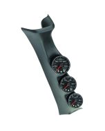 PILLAR KIT, 0-60 PSI/0-2000 °F/100-300 °F, 08-10 FORD SUPERDUTY, SPEK-PRO, BLACK DIAL, BLACK BEZEL, FLAT ANTIGLARE LENS