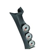 PILLAR KIT, 0-60 PSI/0-2000 °F/100-300 °F, 08-10 FORD SUPERDUTY, SPEK-PRO, SILVER DIAL, CHROME BEZEL, CLEAR LENS