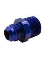 ADAPTER, 12 AN TO 1" NPT, BLUE ALUMINUM