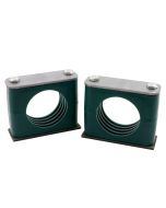 CO2 BOTTLE CLAMPS, WELDS TO CHASSIS, HOLDS 2-1/16" BOTTLE IN 2 LOCATIONS FOR 10 OZ.BTL.